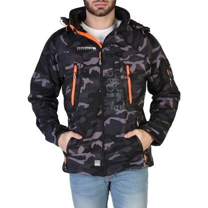 Geographical Norway Men Clothing Techno-Camo Man Black