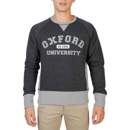 Oxford University Men Clothing Oxford-Fleece-Raglan Grey
